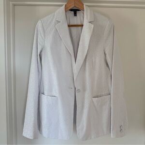 LTS Eyelet White Suit Jacket, Blazer